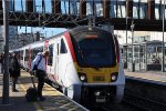 EMU's come into the station